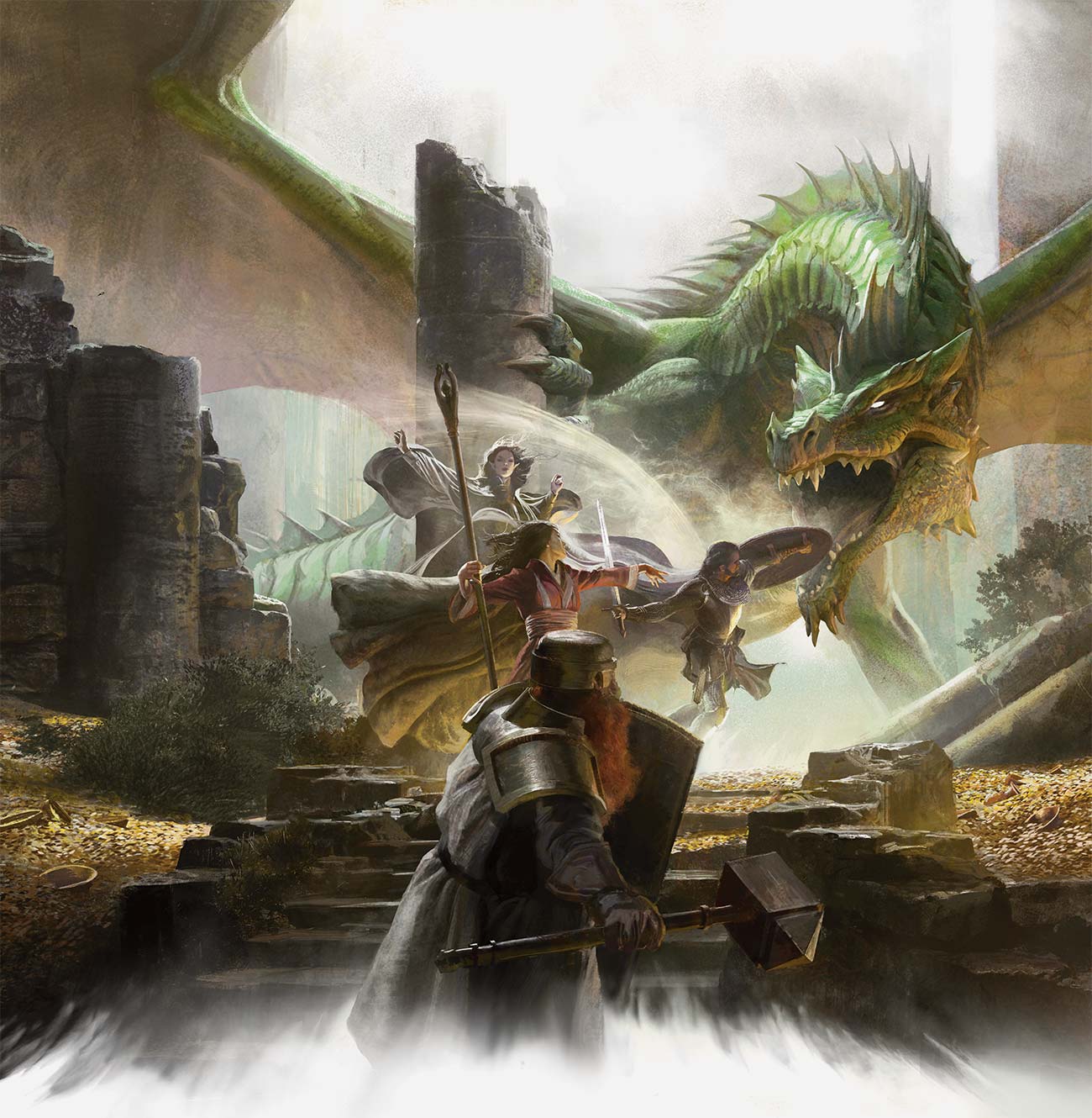 The Dungeons And The Dragons Of Dungeons Dragons Green Dragon Lairs Nerdarchy
