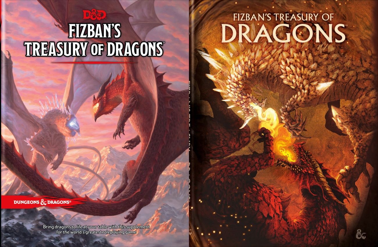 5E D&D Fizban's Treasury of Dragons alternate cover