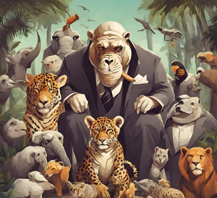 Variety of Zoo Mafia RPG animals posing together